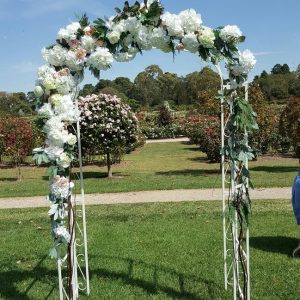 metal wedding arch hire